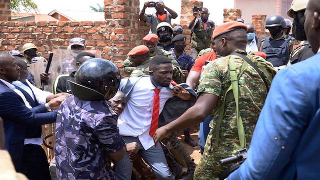 Bobi Wine arrested  during the campaign on Nov 3, 2020