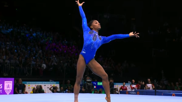 Simone Biles Win All-Around Gold Medal at  Artistic Gymnastics World Championships,  October 6,  2023